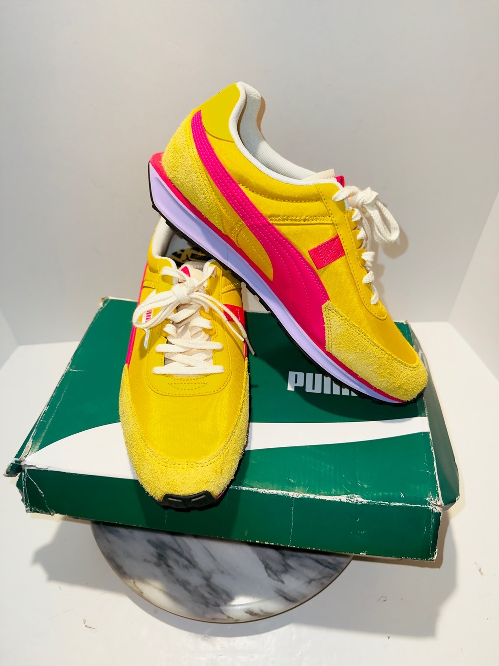 Size 11 - Puma Wild Rider Vintage Super Lemon Glowing Pink Women’s New In Box